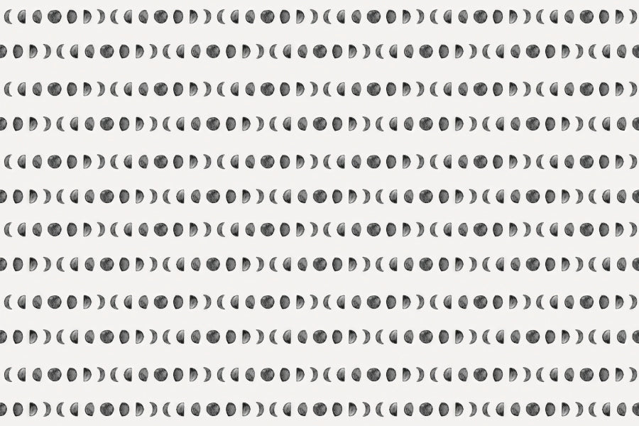 Moon Phases Panoramic Wallpaper Mural