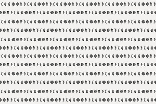 Moon Phases Panoramic Wallpaper Mural