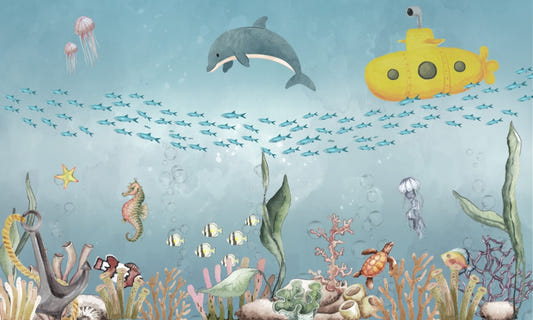 Submarine Exploration Wall Mural
