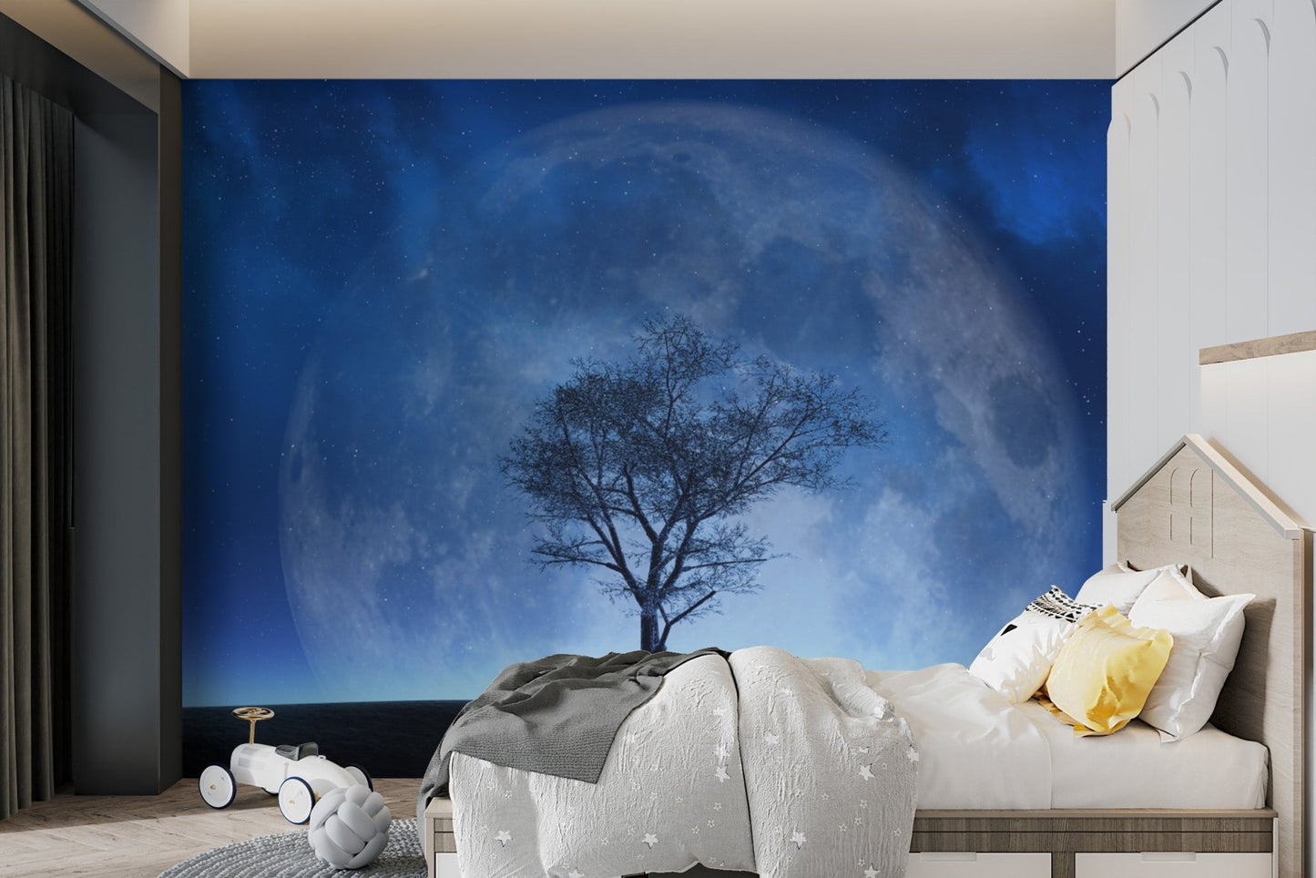 Celestial Moonlit Tree Wallpaper - Wallanza