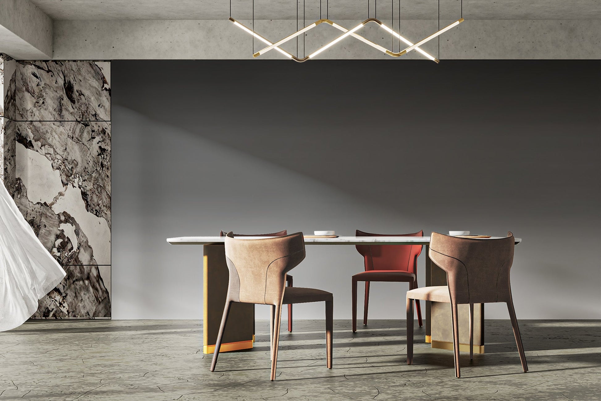 Charcoal Ombre Wall Mural - Wallanza