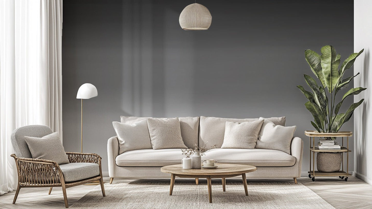 Charcoal Ombre Wall Mural - Wallanza