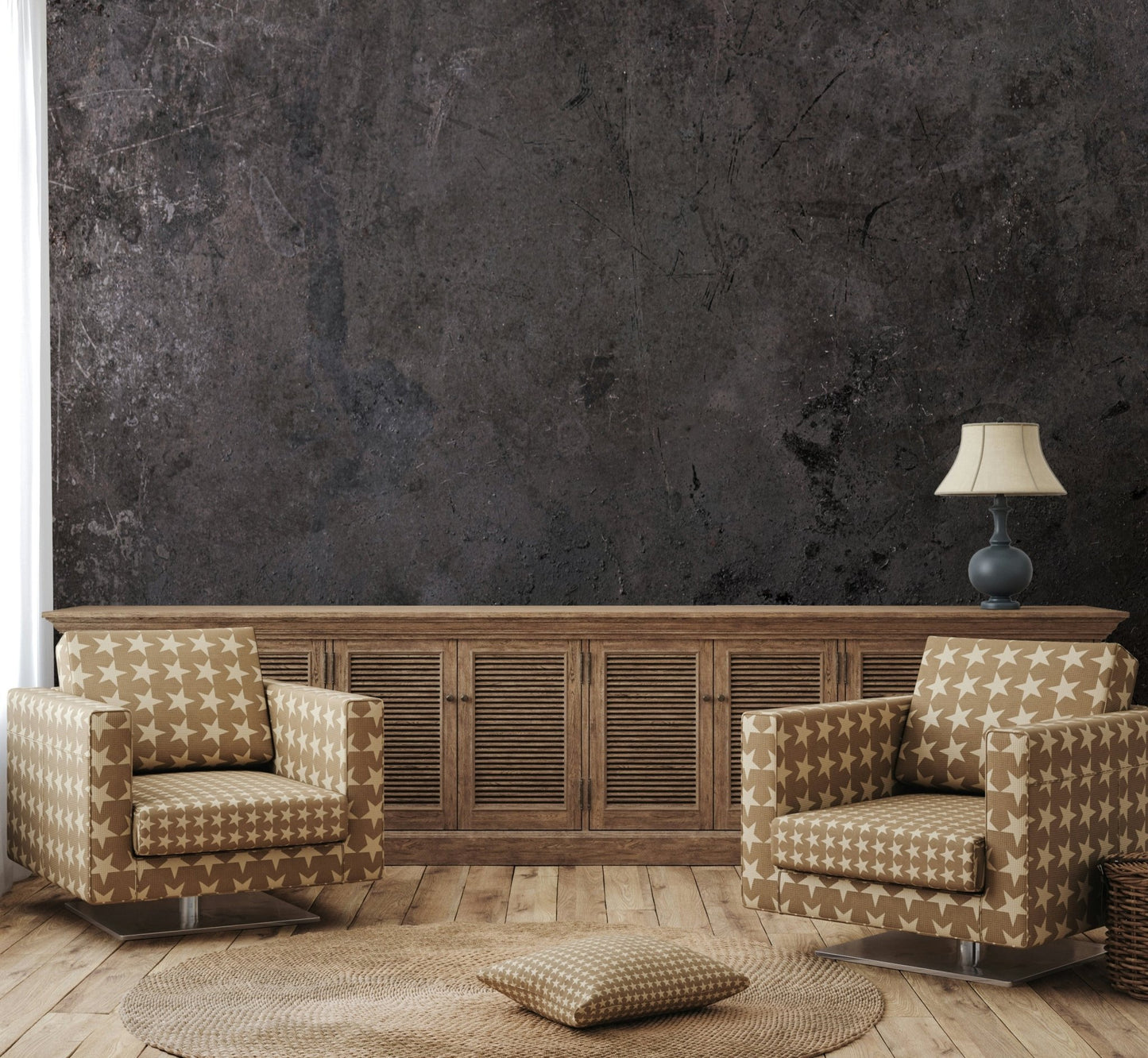 Charred Texture Wall Mural - Wallanza