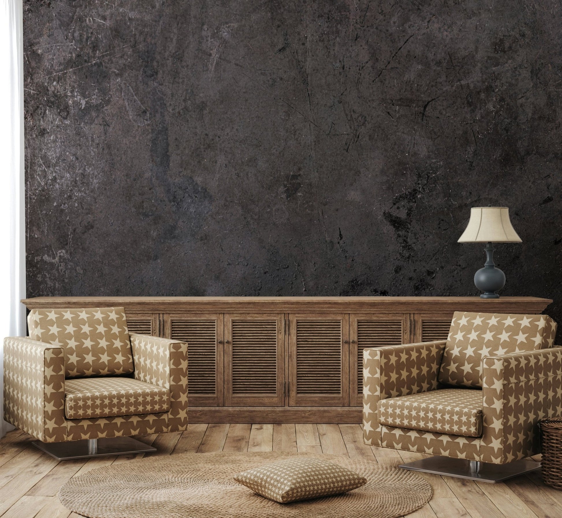 Charred Texture Wall Mural - Wallanza