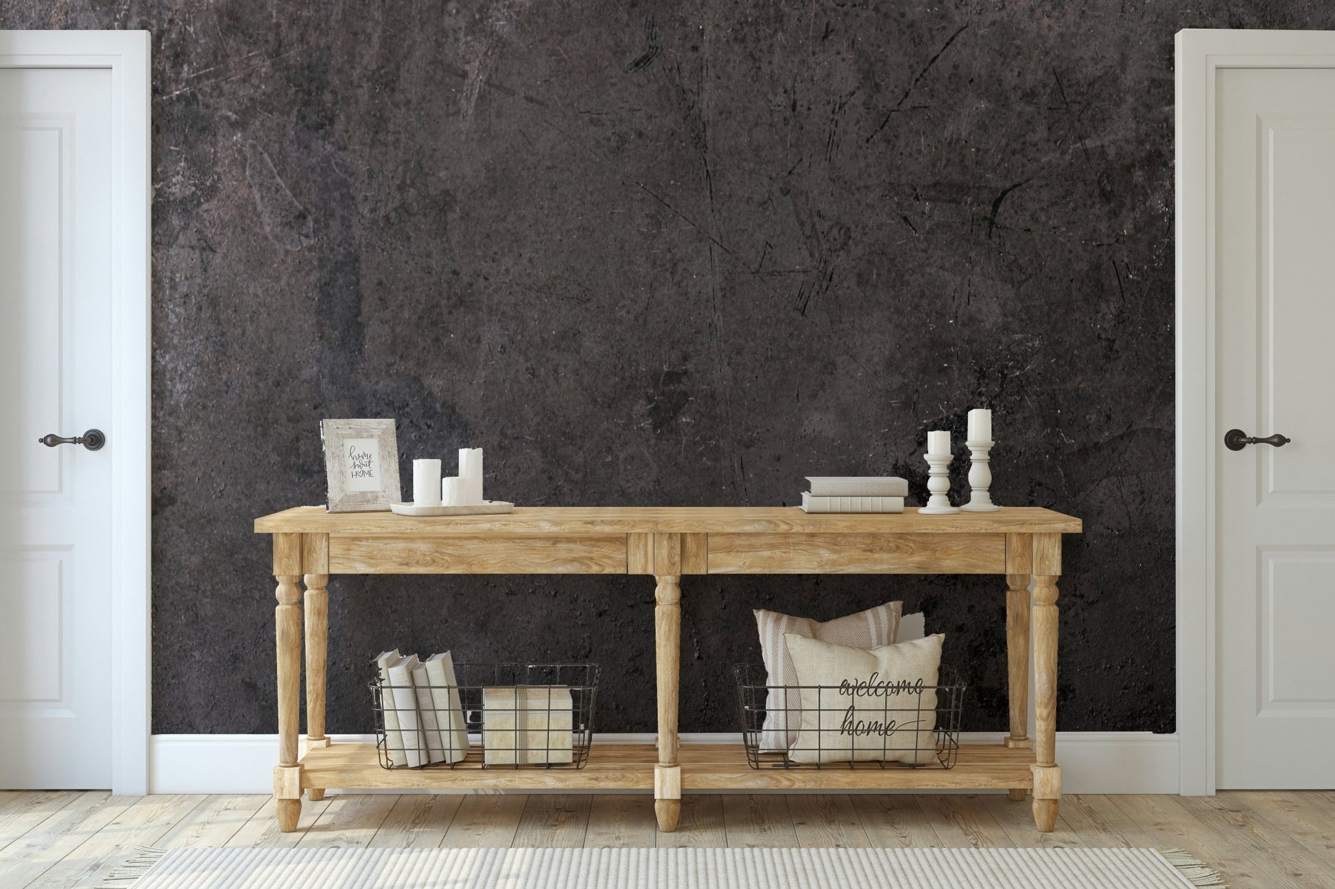 Charred Texture Wall Mural - Wallanza