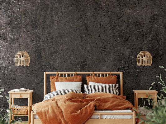 Charred Texture Wall Mural - Wallanza