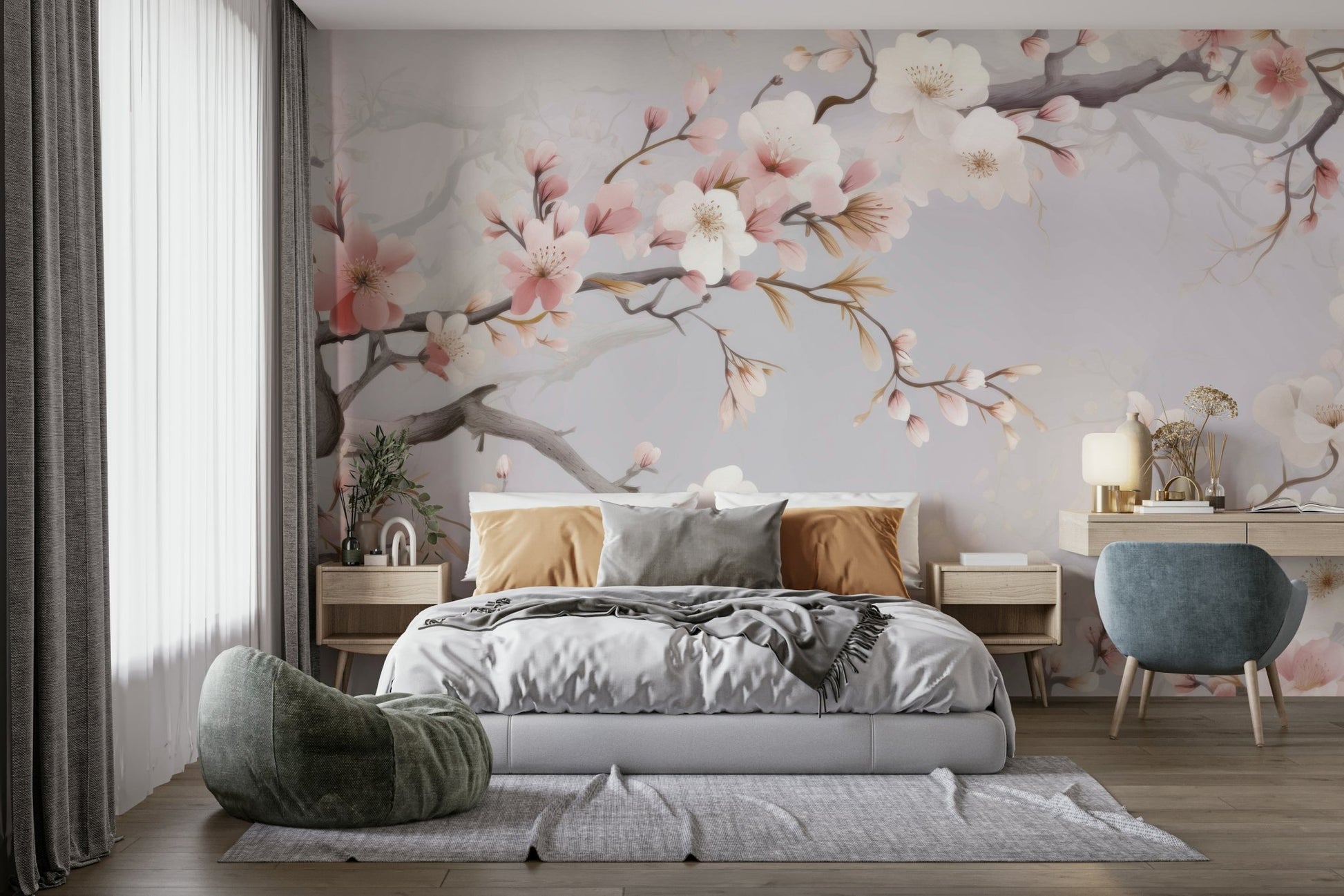 Cherry Blossom Wall Mural - Wallanza