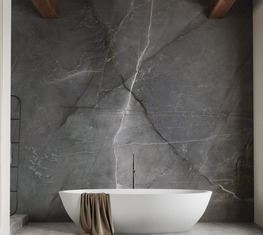 Chic marble texture wallpaper mural in gray stone wall mural design.
