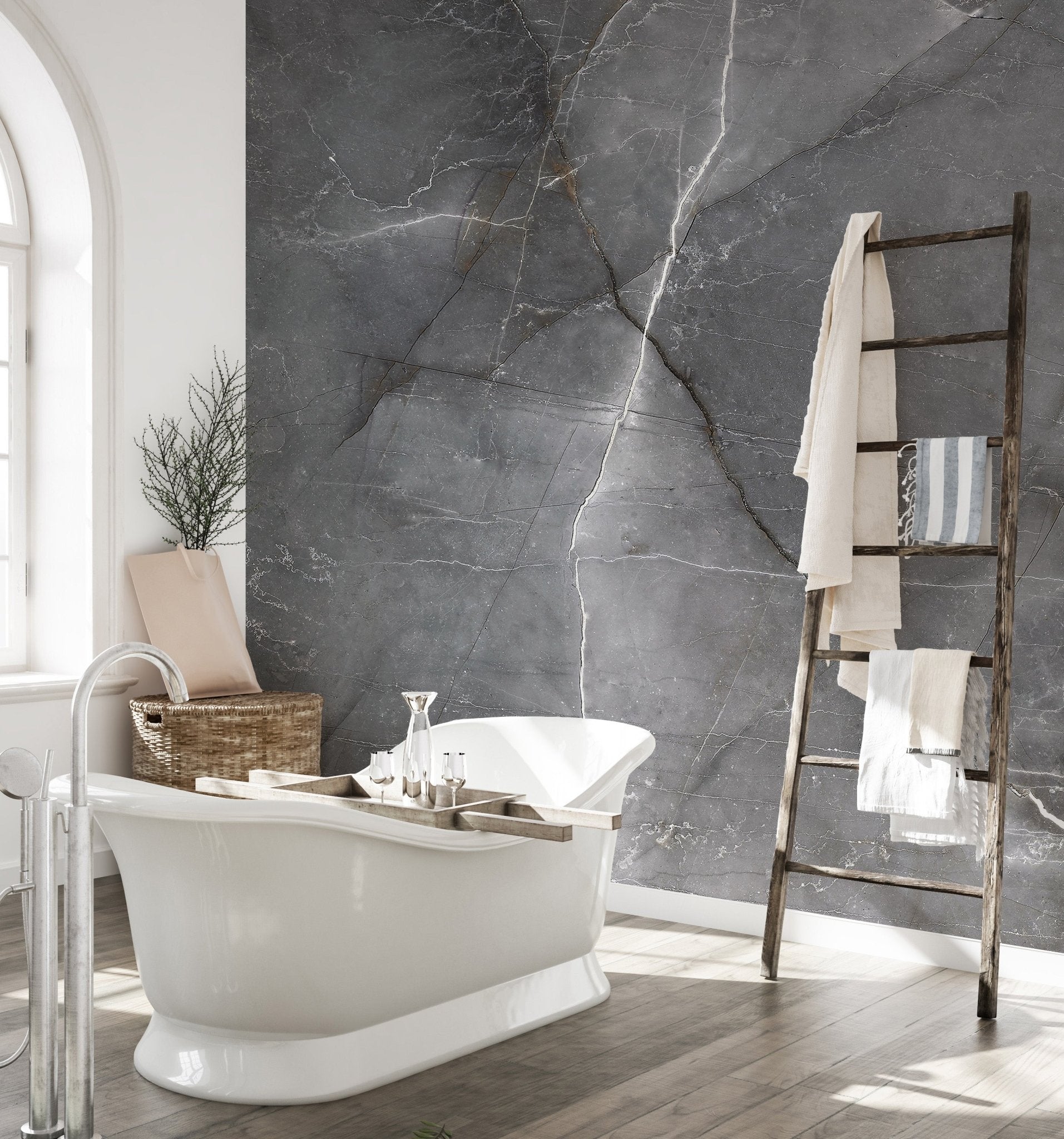 Chic marble wallpaper mural for home walls
