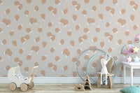 Chic Peach Blooms Wall Mural - Wallanza