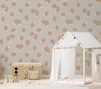 Chic Peach Blooms Wall Mural - Wallanza