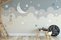 Kids wallpaper mural of galactic wonders
