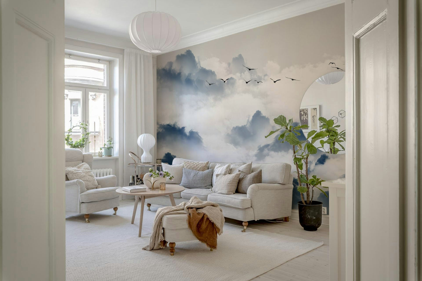 Chinese Ink Wash Landscape Wall Mural - Wallanza