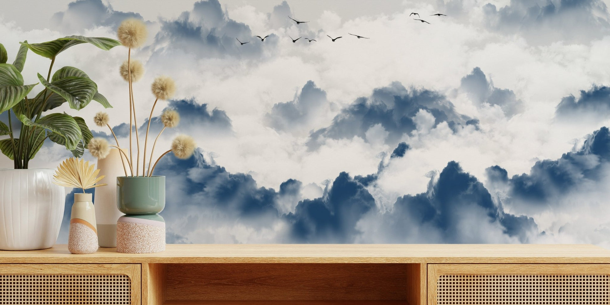 Chinese Ink Wash Landscape Wall Mural - Wallanza