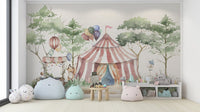 Circus Tent Kids Wallpaper Mural - Wallanza