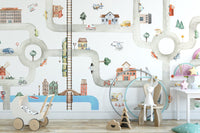 City Traffic Kids Wall Mural - Wallanza
