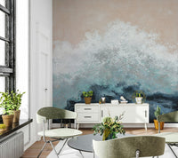 Coastal Abstract Wall Mural - Wallanza