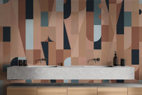 Colorful Abstract Shapes Wall Mural - Wallanza