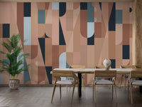 Colorful Abstract Shapes Wall Mural - Wallanza
