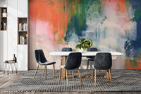 Colorful Brushstroke Wallpaper Mural - Wallanza