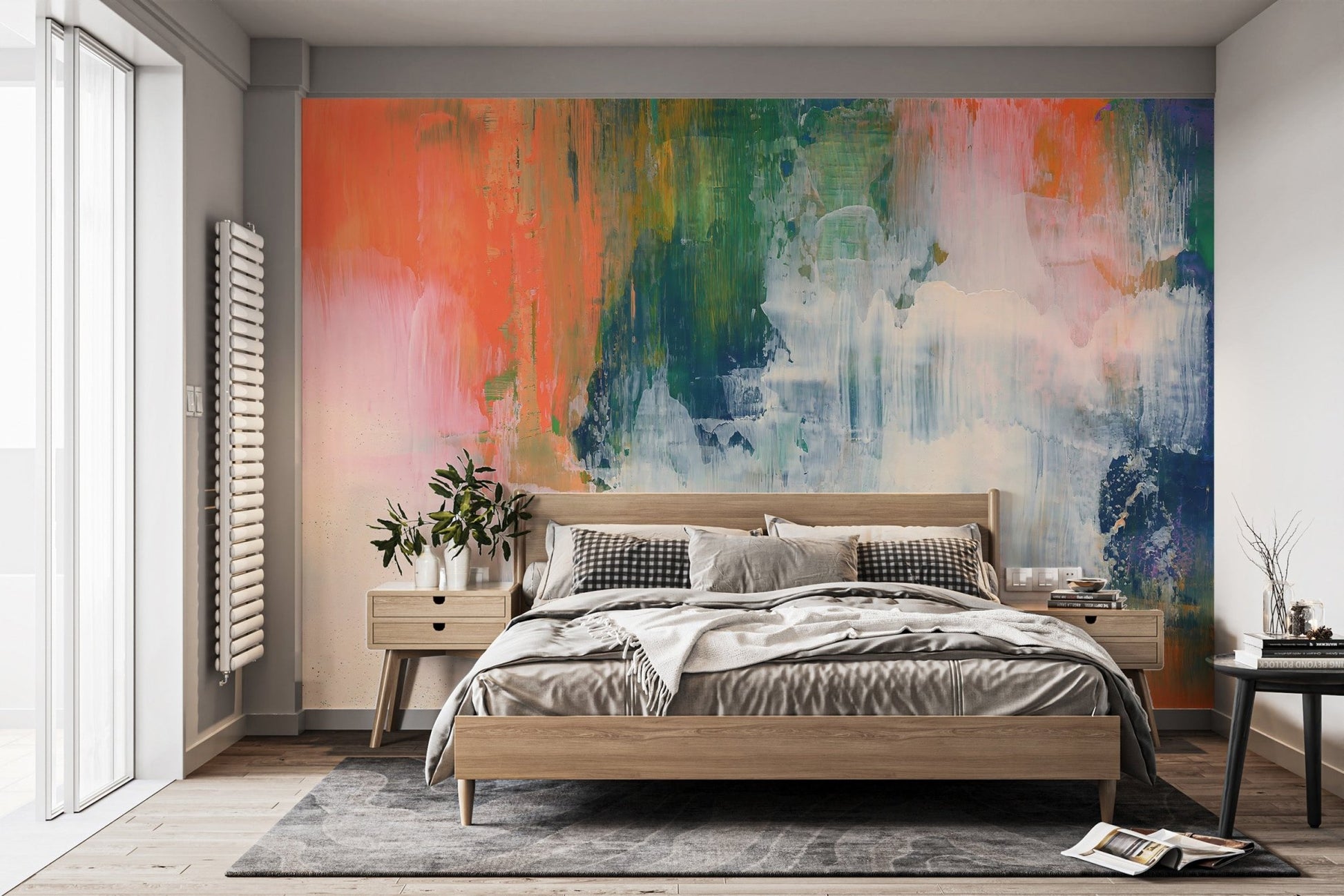 Colorful Brushstroke Wallpaper Mural - Wallanza