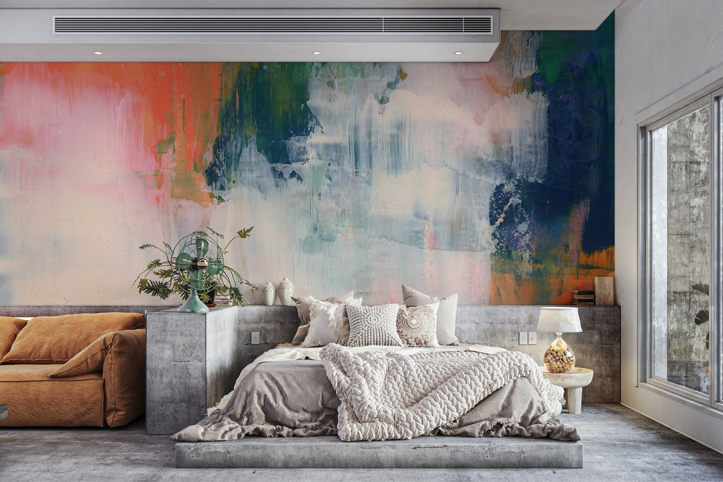 Colorful Brushstroke Wallpaper Mural - Wallanza