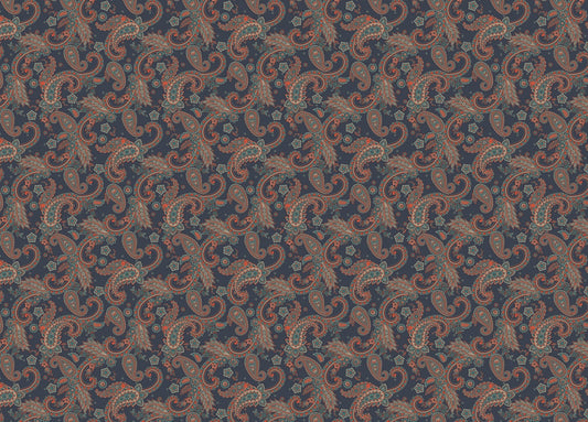 Colorful Kalamkari Seamless Pattern Paisley Wallpaper