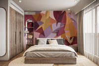Colorful Leaves Abstract Wallpaper Mural - Wallanza