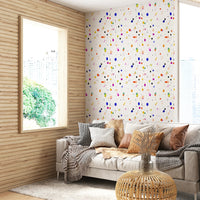 Light abstract confetti pattern wallpaper for rooms
