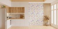 Minimal confetti pattern wallpaper with bright accents