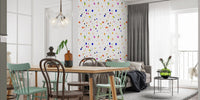 Modern confetti pattern wallpaper for interior walls