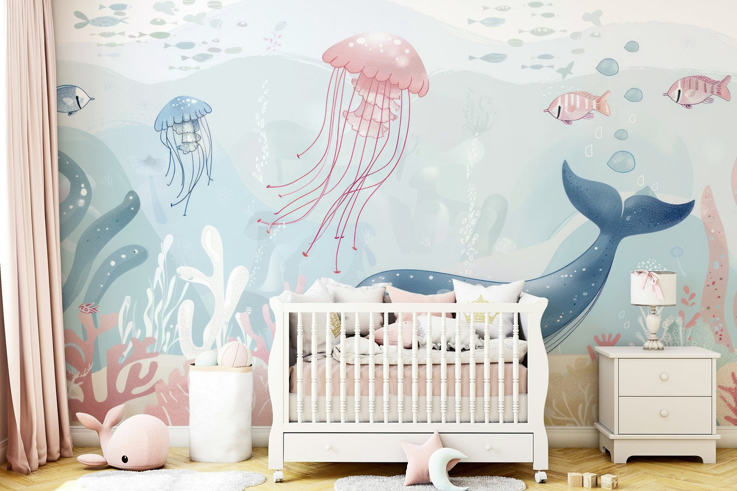 Deep sea flora defines Coral Reef Tales for walls.