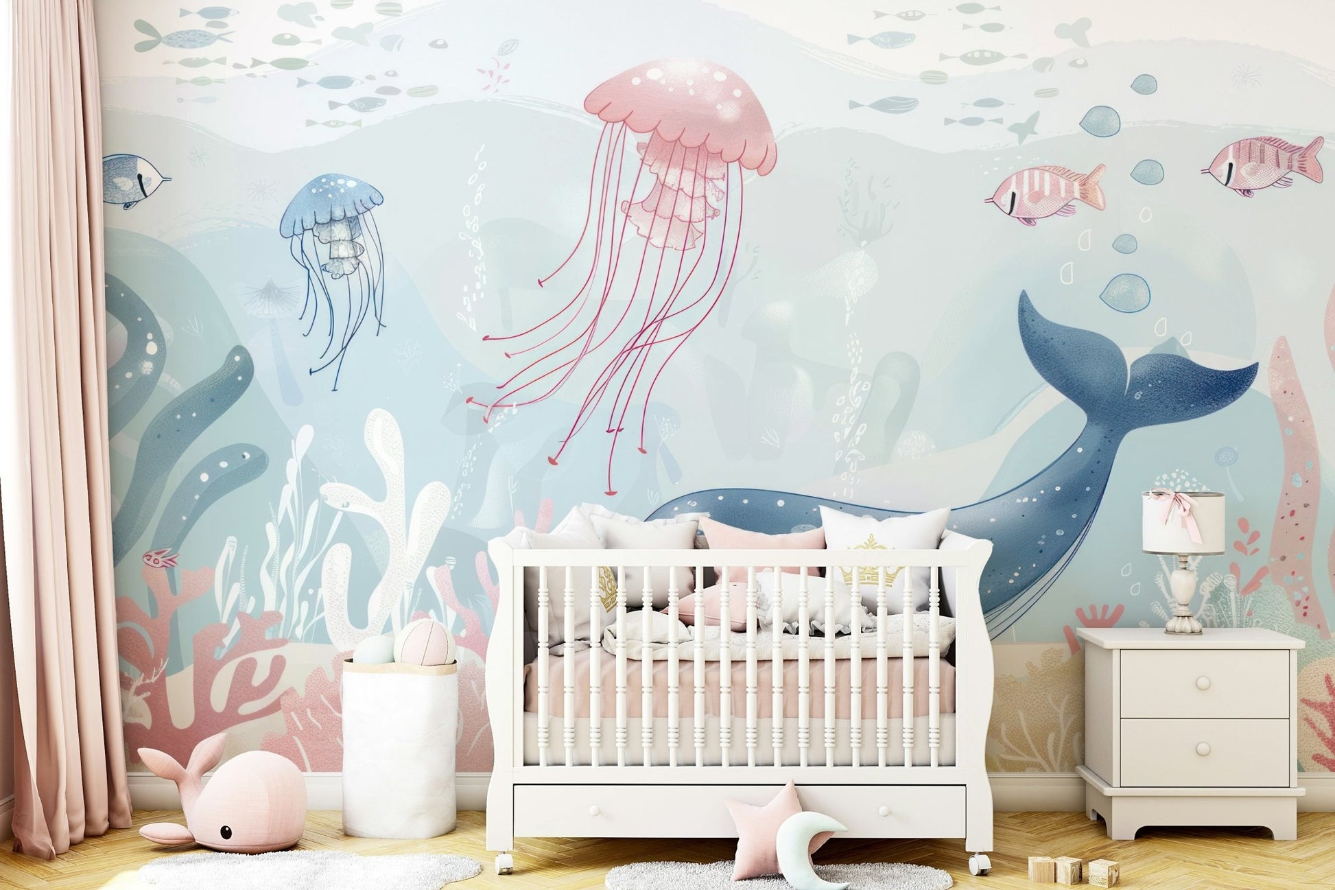 Deep sea flora defines Coral Reef Tales for walls.