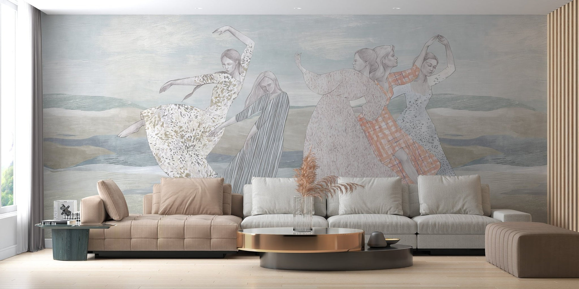 Dancing Girls Wallpaper Mural - Wallanza