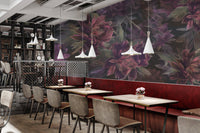 Dark Floral Botanical Wallpaper - Wallanza
