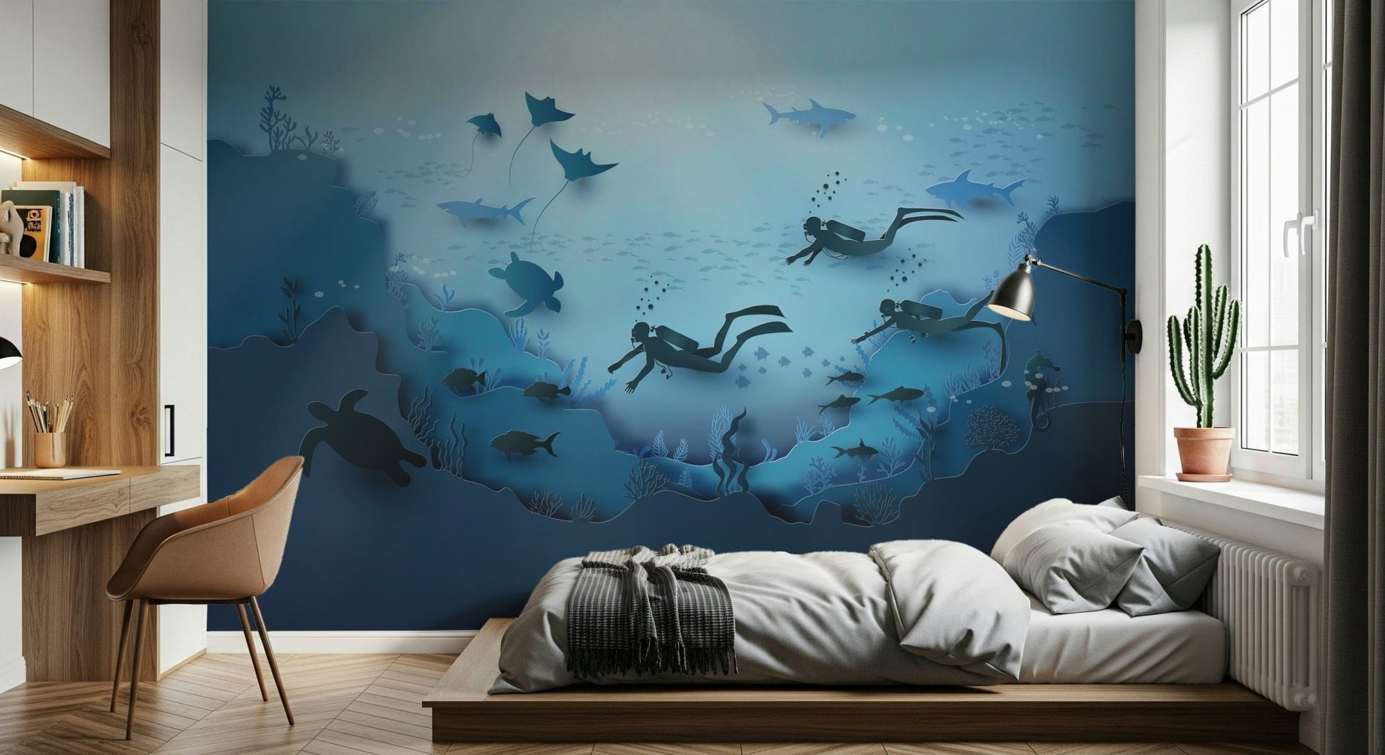 Deep Ocean Wall Mural - Wallanza