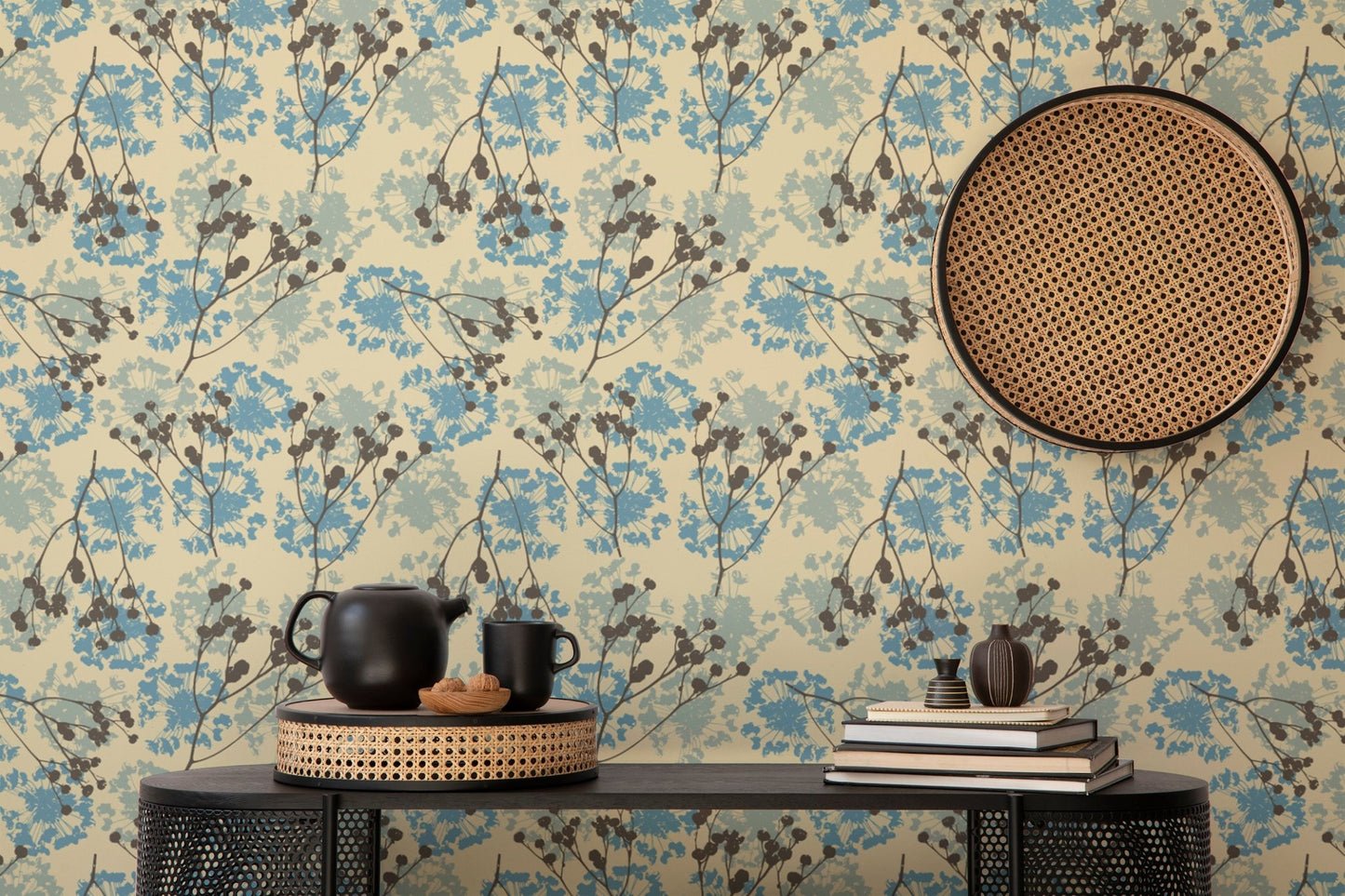 Delicate Floral Wallpaper Mural - Wallanza