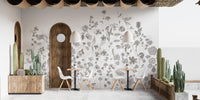 Delicate Wildflower Wallpaper Mural - Wallanza