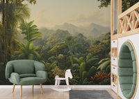 Dense Green Tropical Rainforest Wallpaper - Wallanza