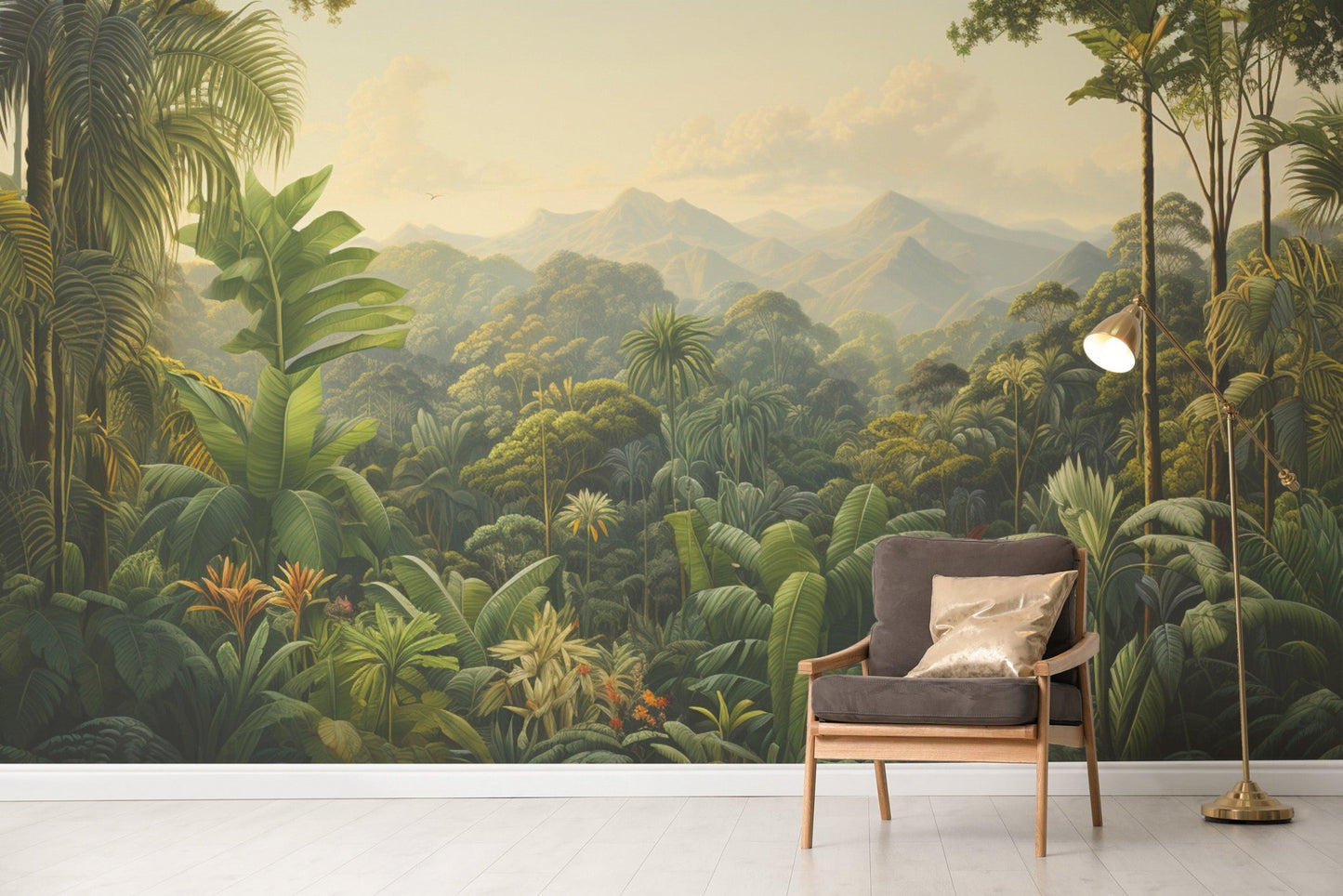Dense Green Tropical Rainforest Wallpaper - Wallanza