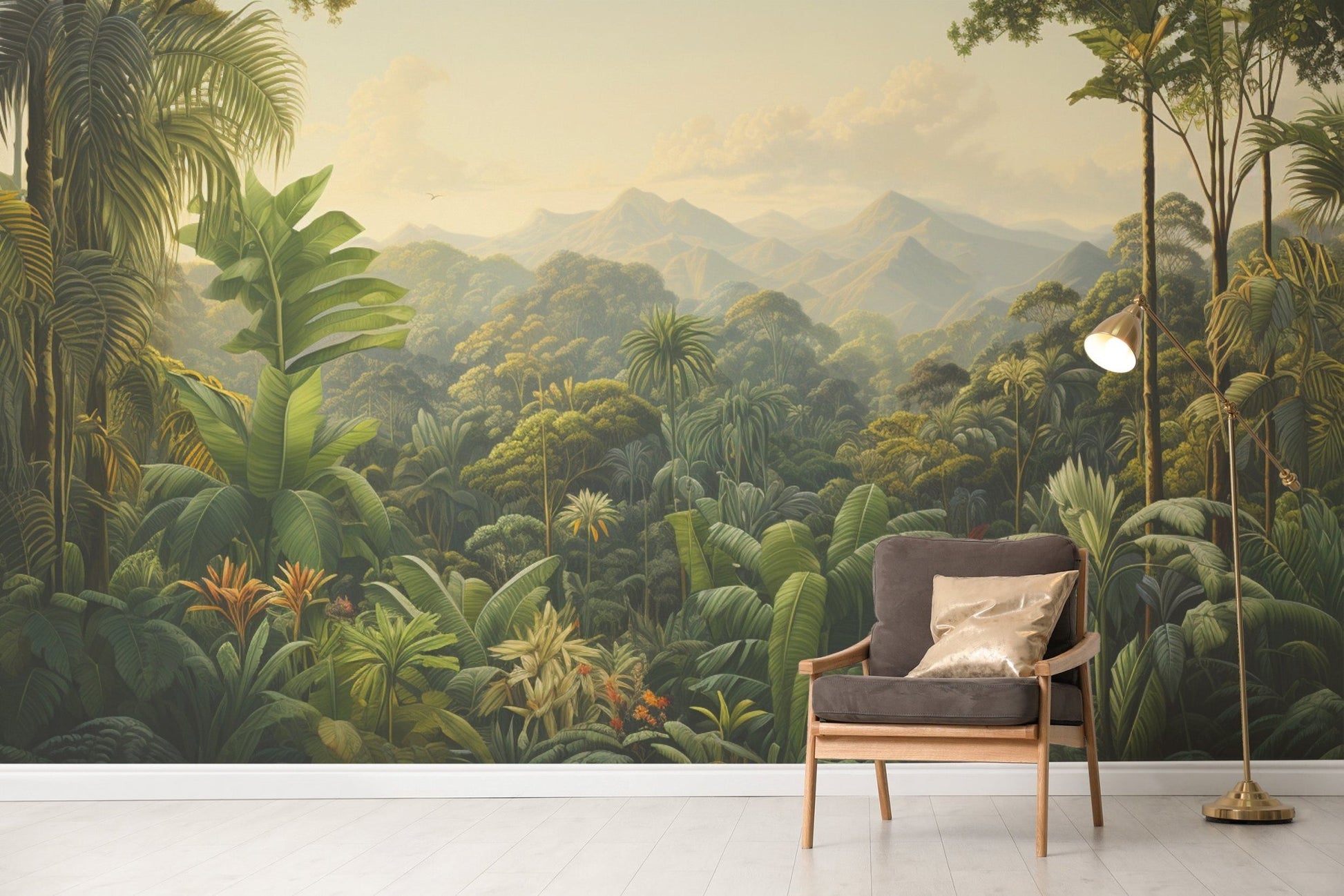 Dense Green Tropical Rainforest Wallpaper - Wallanza