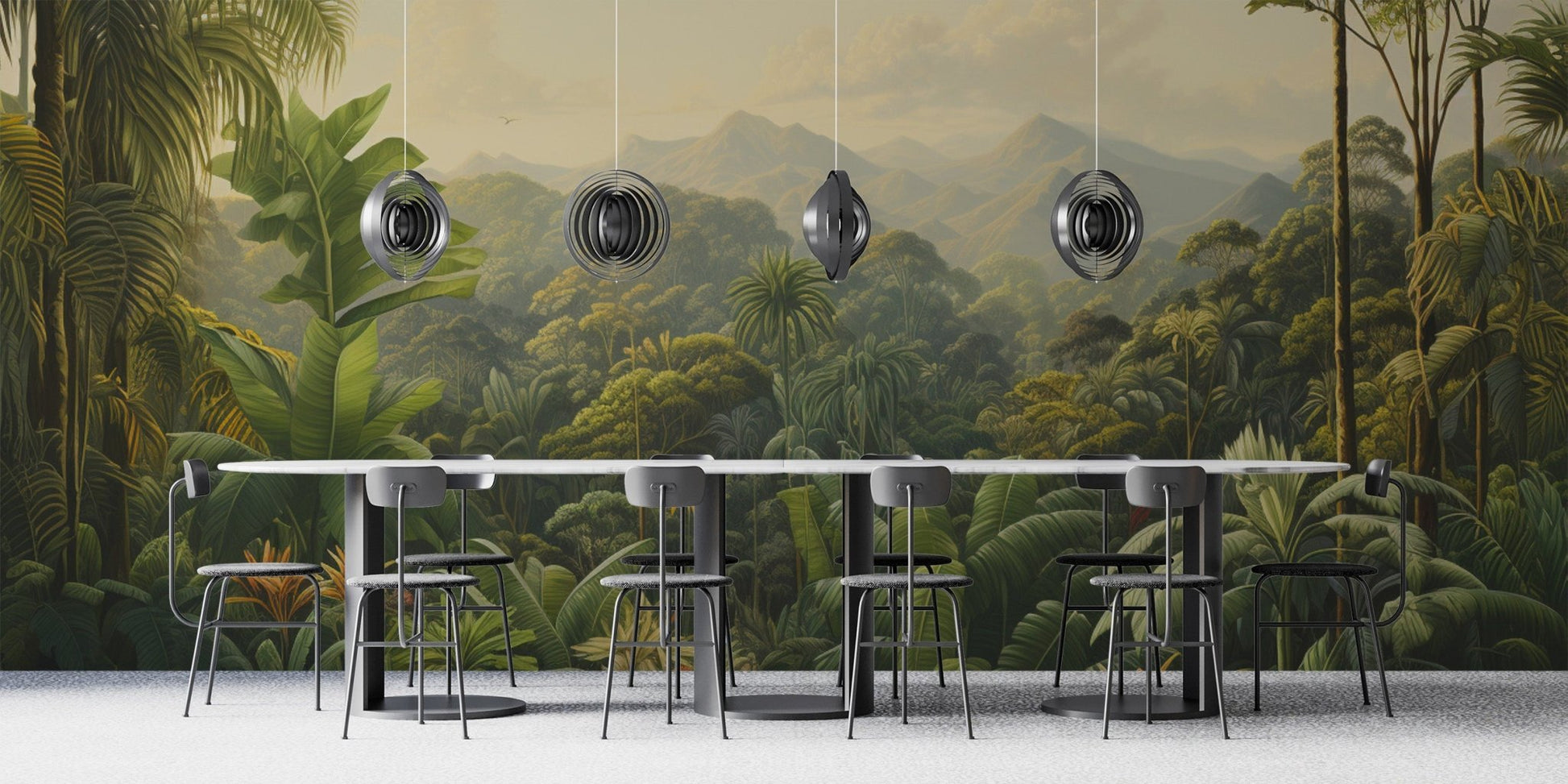 Dense Green Tropical Rainforest Wallpaper - Wallanza