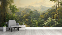 Dense Green Tropical Rainforest Wallpaper - Wallanza