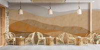 Desert dunes wallpaper mural with flowing dune patterns.