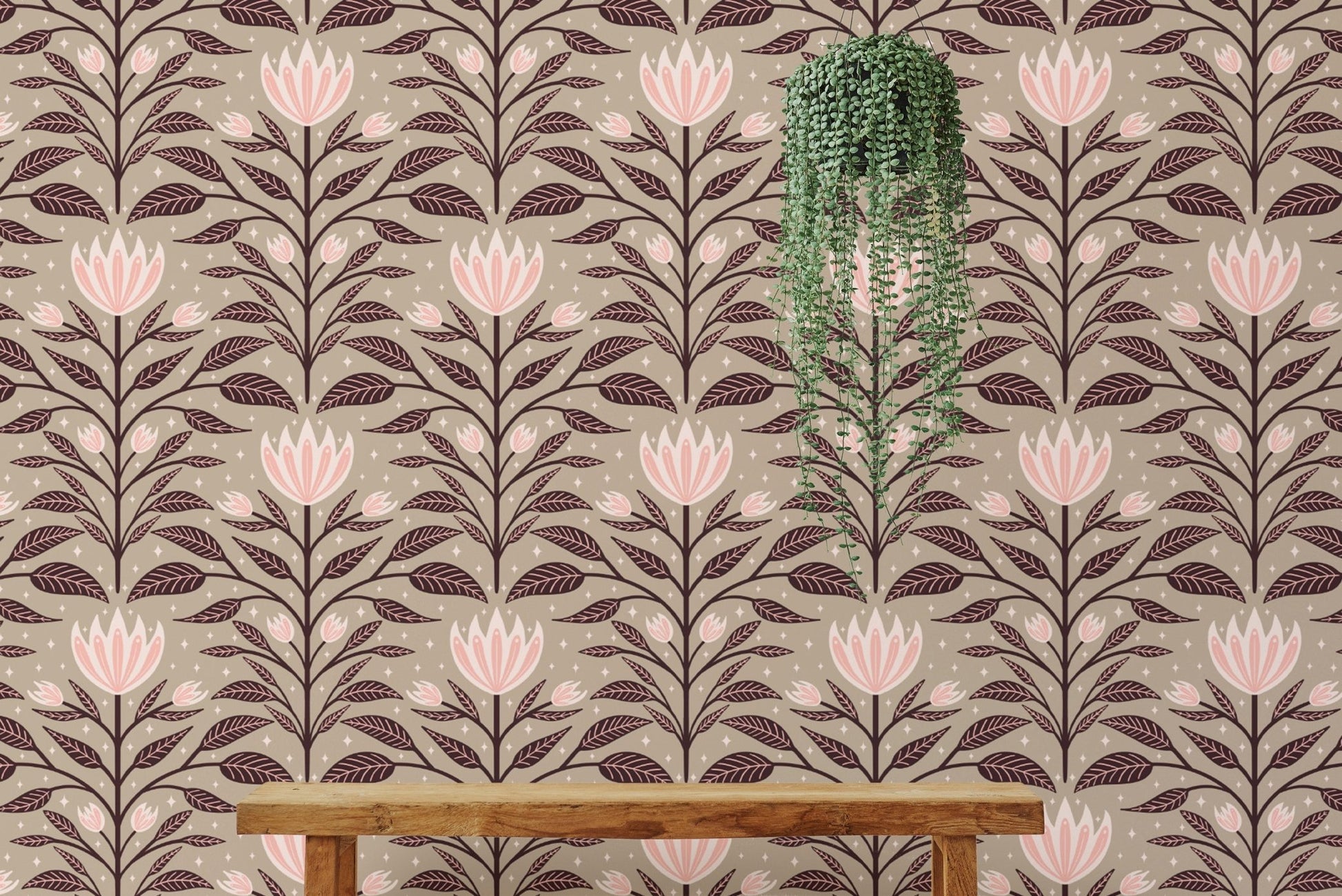 Diamond Bloom Large Wall Mural - Wallanza