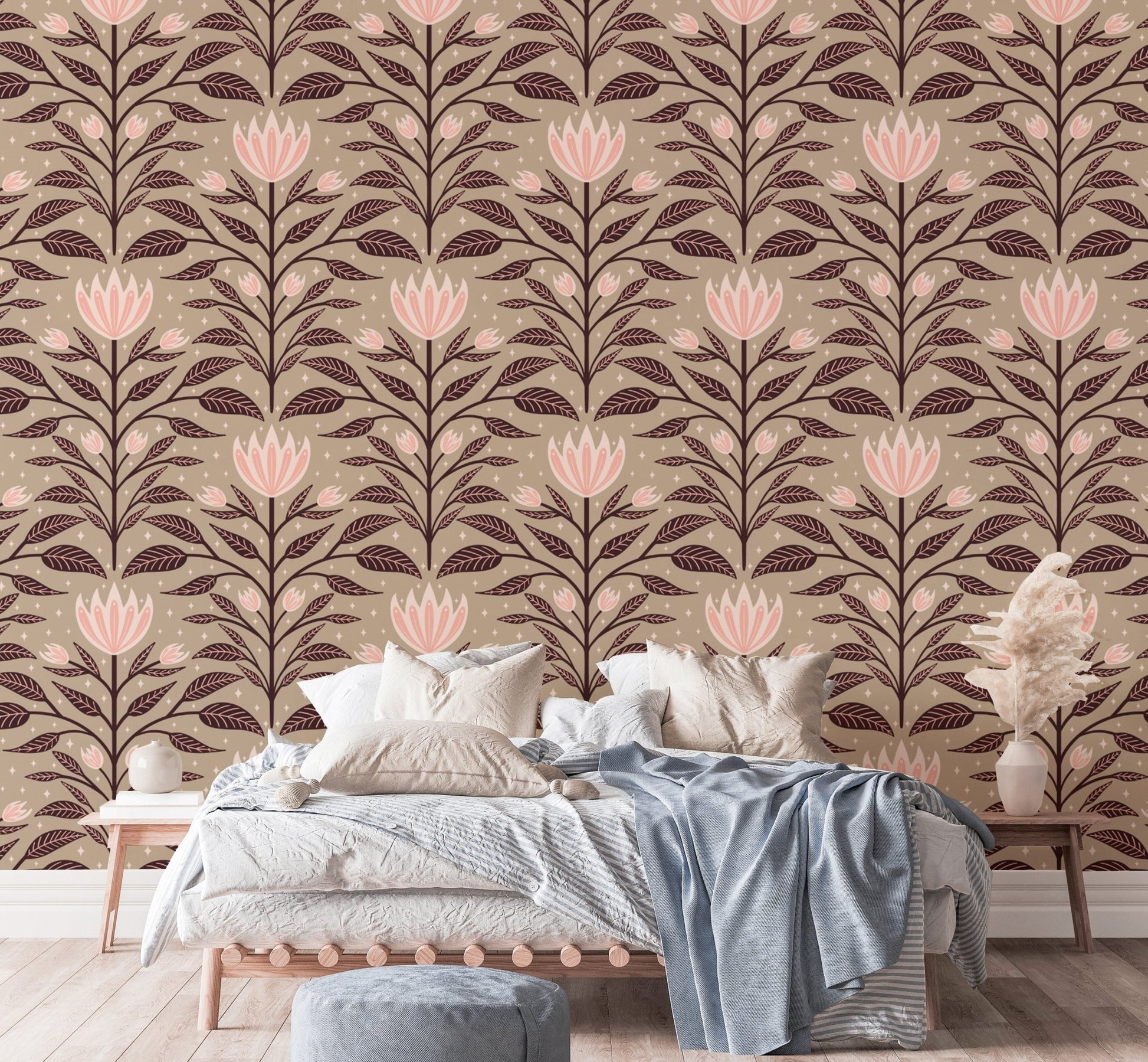 Diamond Bloom Large Wall Mural - Wallanza