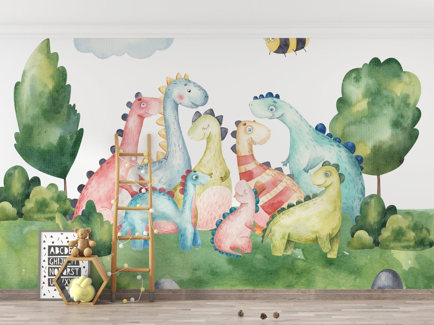 Dinosaur Fantasyland Wallpaper Mural for Any Space
