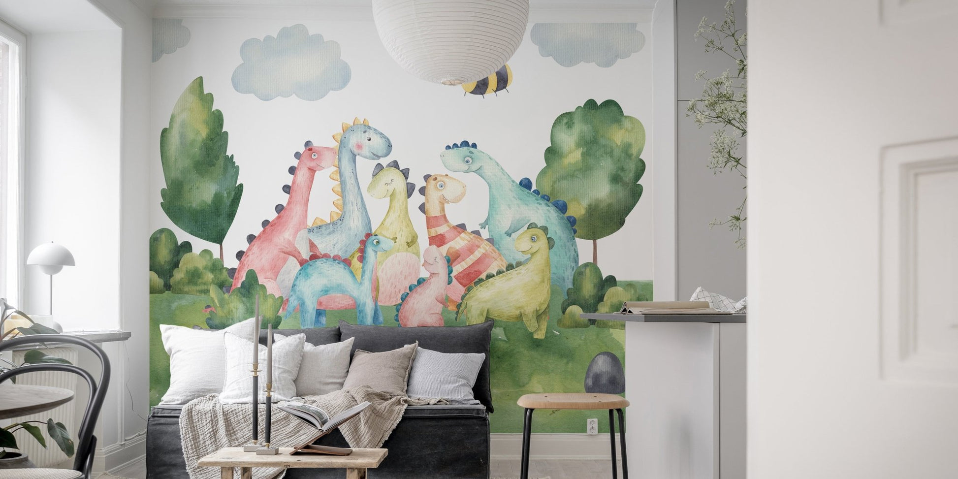 Dinosaur Fantasyland Wallpaper Mural for Adventure
