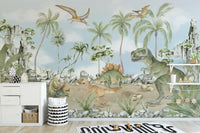 Dinosaur Kids Room Wall Mural - Wallanza