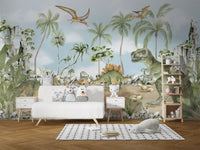 Dinosaur Kids Room Wall Mural - Wallanza